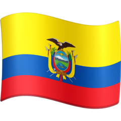 How emoji flag: Ecuador displayed on Facebook