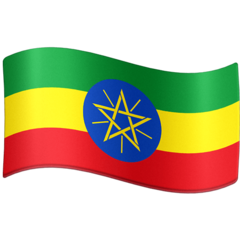 How emoji flag: Ethiopia displayed on Facebook