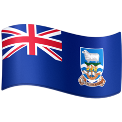 How emoji flag: Falkland Islands displayed on Facebook