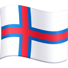 How emoji flag: Faroe Islands displayed on Facebook