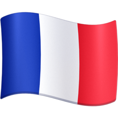 How emoji flag: France displayed on Facebook