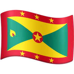 How emoji flag: Grenada displayed on Facebook