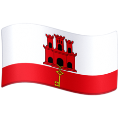 How emoji flag: Gibraltar displayed on Facebook