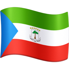 How emoji flag: Equatorial Guinea displayed on Facebook