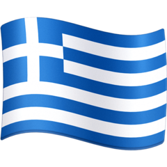 How emoji flag: Greece displayed on Facebook