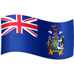 How emoji flag: South Georgia & South Sandwich Islands displayed on Facebook