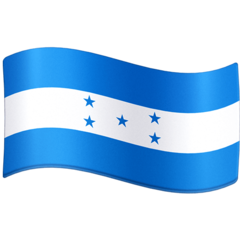 How emoji flag: Honduras displayed on Facebook