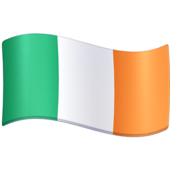 How emoji flag: Ireland displayed on Facebook