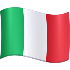 How emoji flag: Italy displayed on Facebook