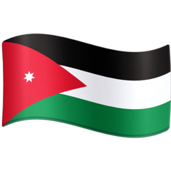 How emoji flag: Jordan displayed on Facebook