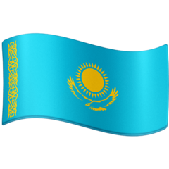 How emoji flag: Kazakhstan displayed on Facebook