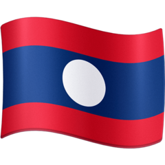 How emoji flag: Laos displayed on Facebook