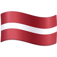 How emoji flag: Latvia displayed on Facebook