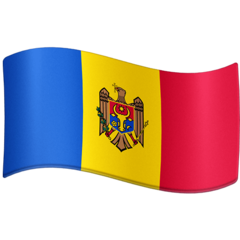 How emoji flag: Moldova displayed on Facebook