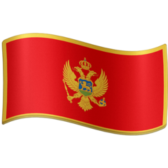 How emoji flag: Montenegro displayed on Facebook