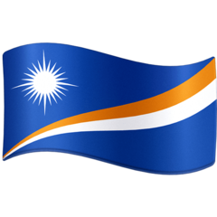 How emoji flag: Marshall Islands displayed on Facebook