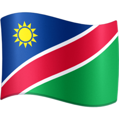 How emoji flag: Namibia displayed on Facebook