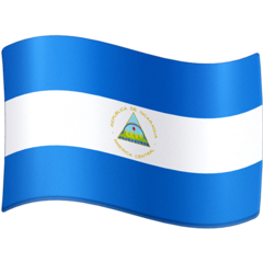 How emoji flag: Nicaragua displayed on Facebook