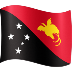 How emoji flag: Papua New Guinea displayed on Facebook