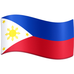 How emoji flag: Philippines displayed on Facebook