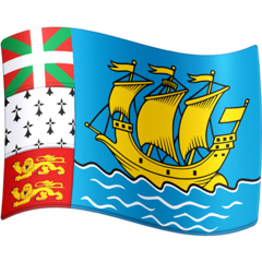 How emoji flag: St. Pierre & Miquelon displayed on Facebook