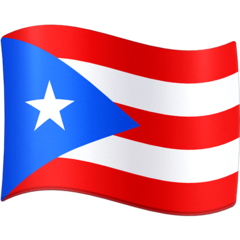 How emoji flag: Puerto Rico displayed on Facebook