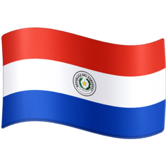 How emoji flag: Paraguay displayed on Facebook