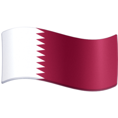 How emoji flag: Qatar displayed on Facebook