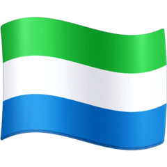 How emoji flag: Sierra Leone displayed on Facebook