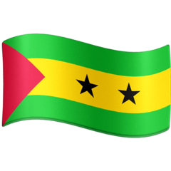 How emoji flag: São Tomé & Príncipe displayed on Facebook