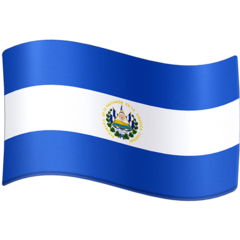 How emoji flag: El Salvador displayed on Facebook