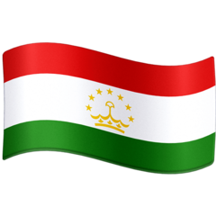 How emoji flag: Tajikistan displayed on Facebook