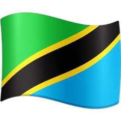 How emoji flag: Tanzania displayed on Facebook