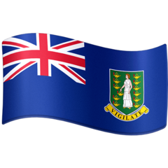 How emoji flag: British Virgin Islands displayed on Facebook