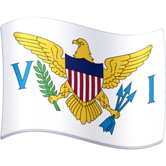 How emoji flag: U.S. Virgin Islands displayed on Facebook