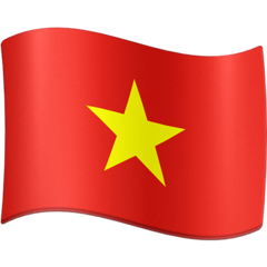 How emoji flag: Vietnam displayed on Facebook