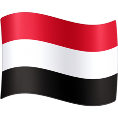 How emoji flag: Yemen displayed on Facebook