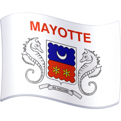 How emoji flag: Mayotte displayed on Facebook