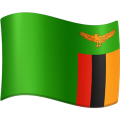 How emoji flag: Zambia displayed on Facebook