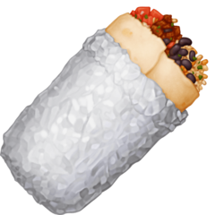 How emoji burrito displayed on Facebook