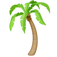 How emoji palm tree displayed on Facebook