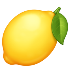 How emoji lemon displayed on Facebook