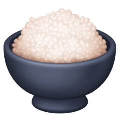 How emoji cooked rice displayed on Facebook