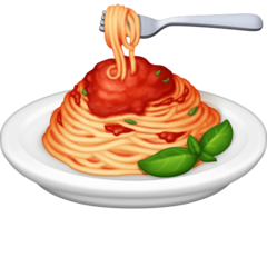 How emoji spaghetti displayed on Facebook