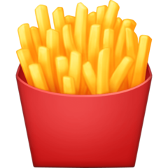 How emoji french fries displayed on Facebook