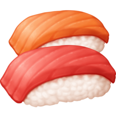 How emoji sushi displayed on Facebook