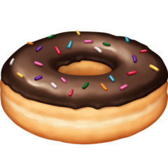 How emoji doughnut displayed on Facebook