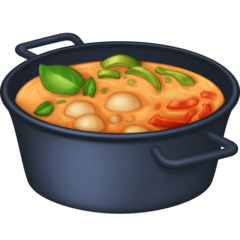 How emoji pot of food displayed on Facebook