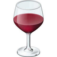 How emoji wine glass displayed on Facebook