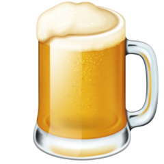 How emoji beer mug displayed on Facebook